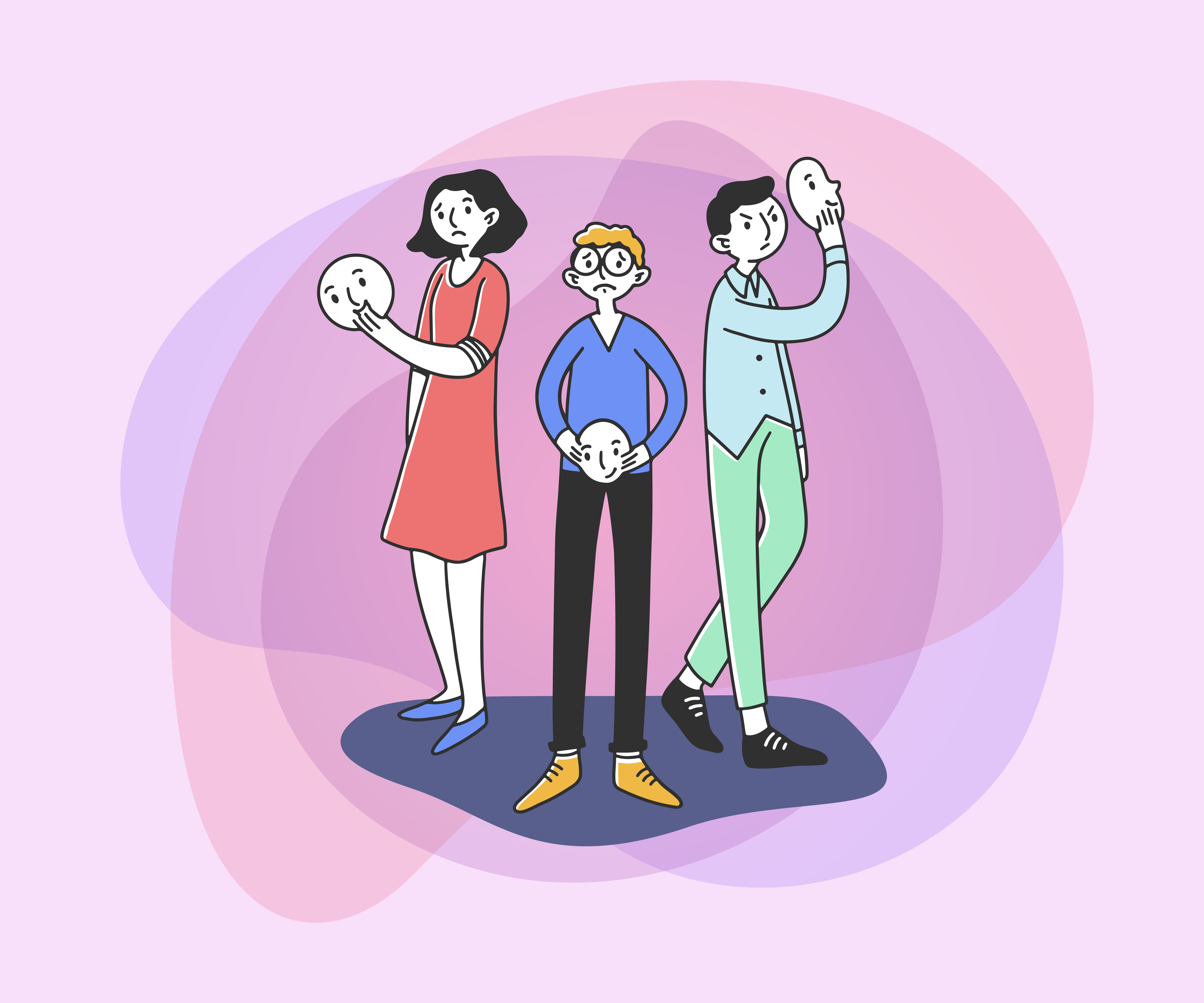 Dreamy landscape with soft morning mist over a calm lake and rolling hills - a peaceful sanctuary for neurodivergent minds